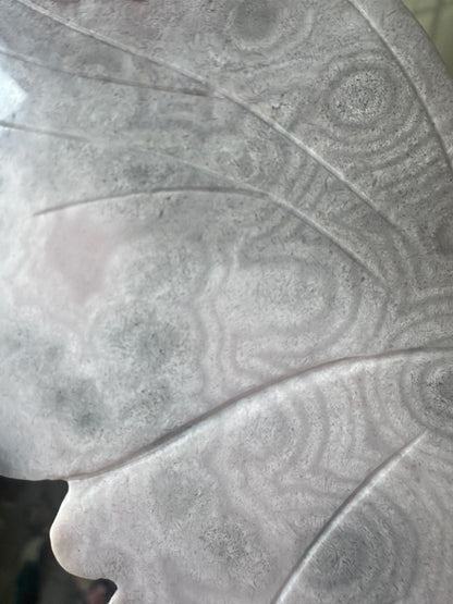 Pink & Blue Amethyst Butterfly Wings with Swirls | Crystal for Love, Calm, and Joy | Unique Stone Display | Collector’s Gift Decor