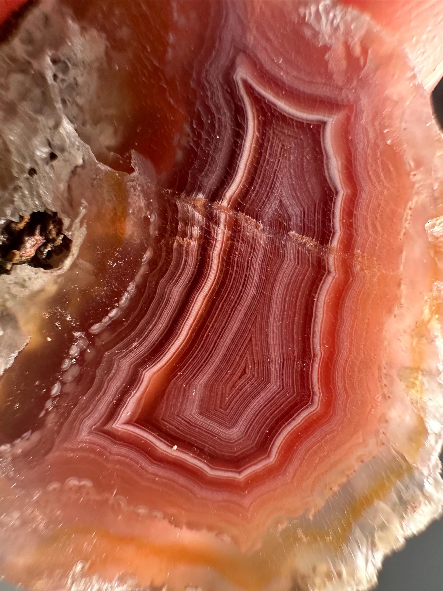 Mini Laguna Agate Crystal Slice | Banded Agate for Grounding, Protection, and Focus | Polished Stone for Energy, Display, or Gift