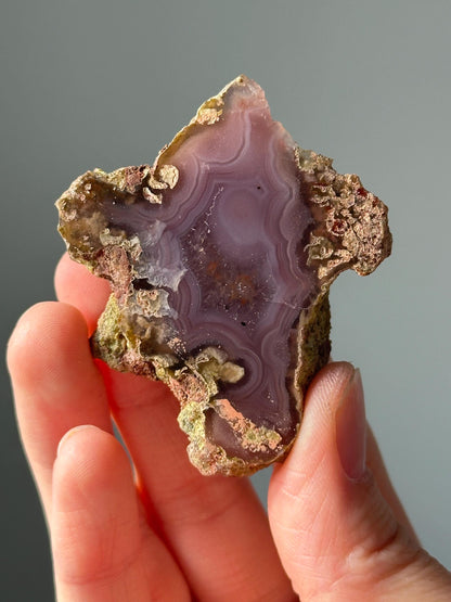 Laguna Agate Crystal Slice | Banded Agate for Grounding, Protection, and Focus | Polished Stone for Energy, Display, or Gift