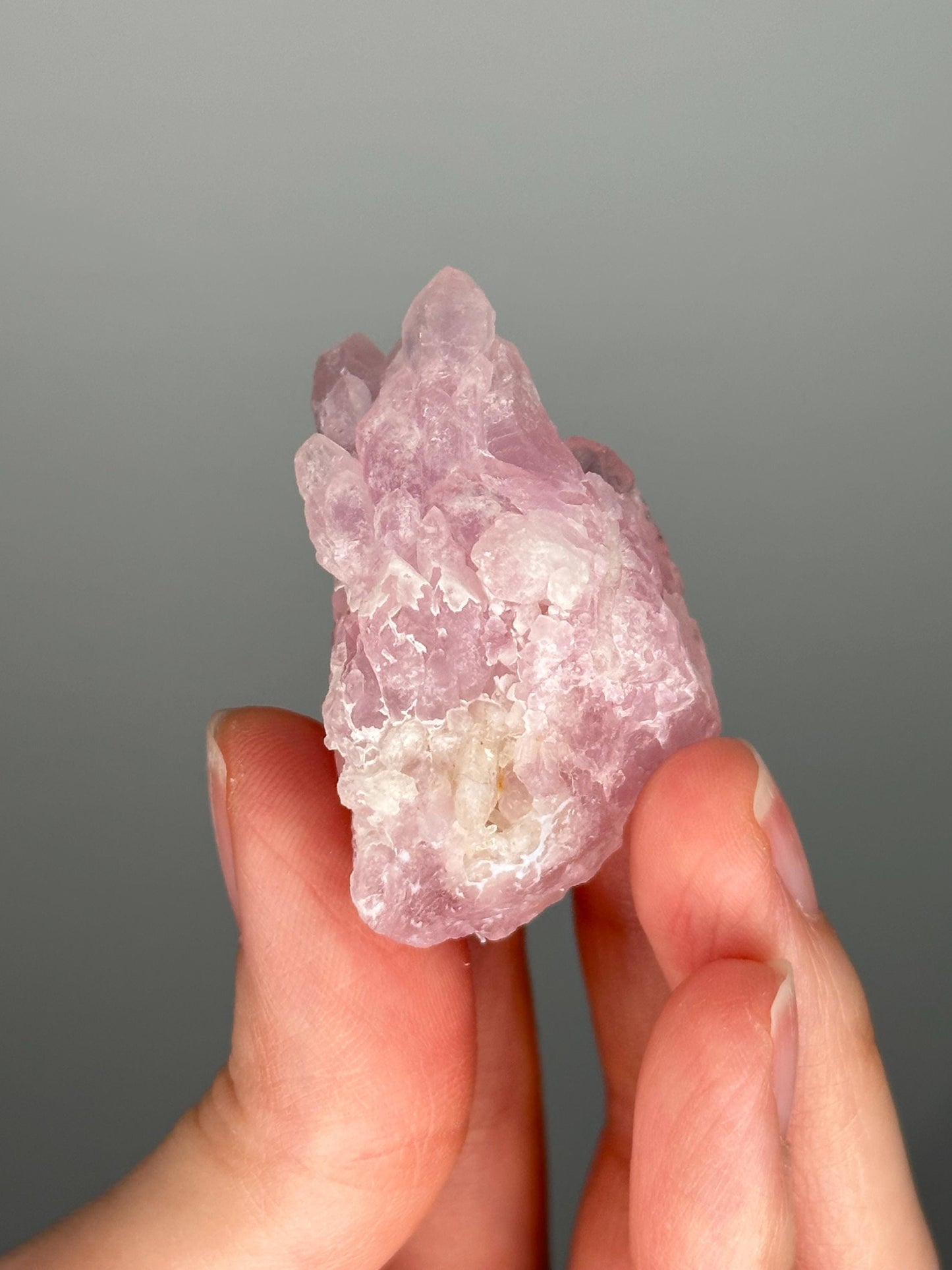 Crystallized Rose Quartz from Brazil | Sparkling Natural Formation | Collector's Gemstone for Heart Energy & Soft Pink Display | Canga Rosa