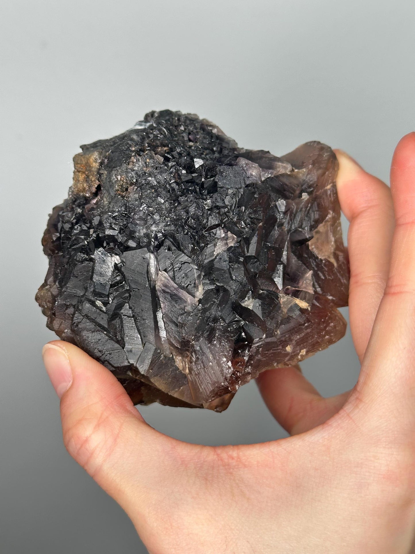 Black Fluorite from Pakistan | Natural Fluorescent Crystal Specimen | Unique Display Mineral for Collectors