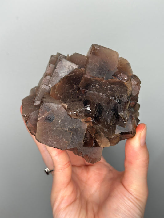Black Fluorite from Pakistan | Natural Fluorescent Crystal Specimen | Unique Display Mineral for Collectors