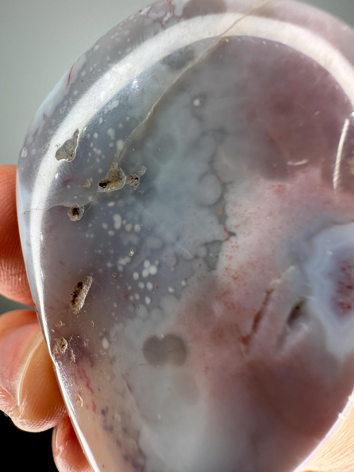 Swazi Agate Polished Nodule | Bold Red and White Banded Agate from Mozambique | Unique Collector Stone or Decorative Display Piece