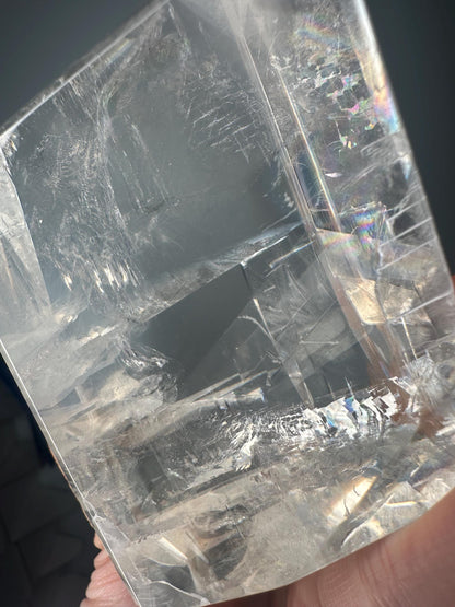 Old Stock Optical Calcite | High Clarity Iceland Spar | Natural Transparent Crystal | Unique Light Bending Mineral Specimen