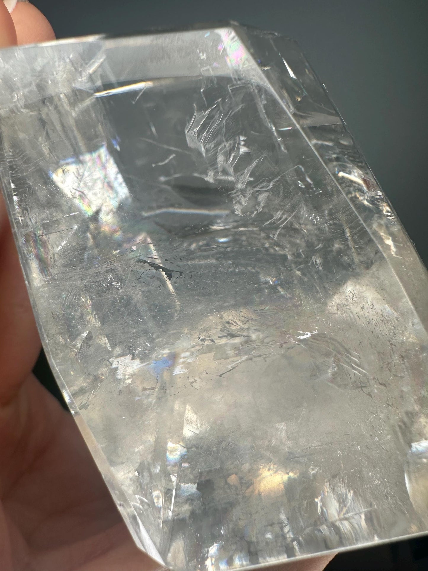 Old Stock Optical Calcite | High Clarity Iceland Spar | Natural Transparent Crystal | Unique Light Bending Mineral Specimen
