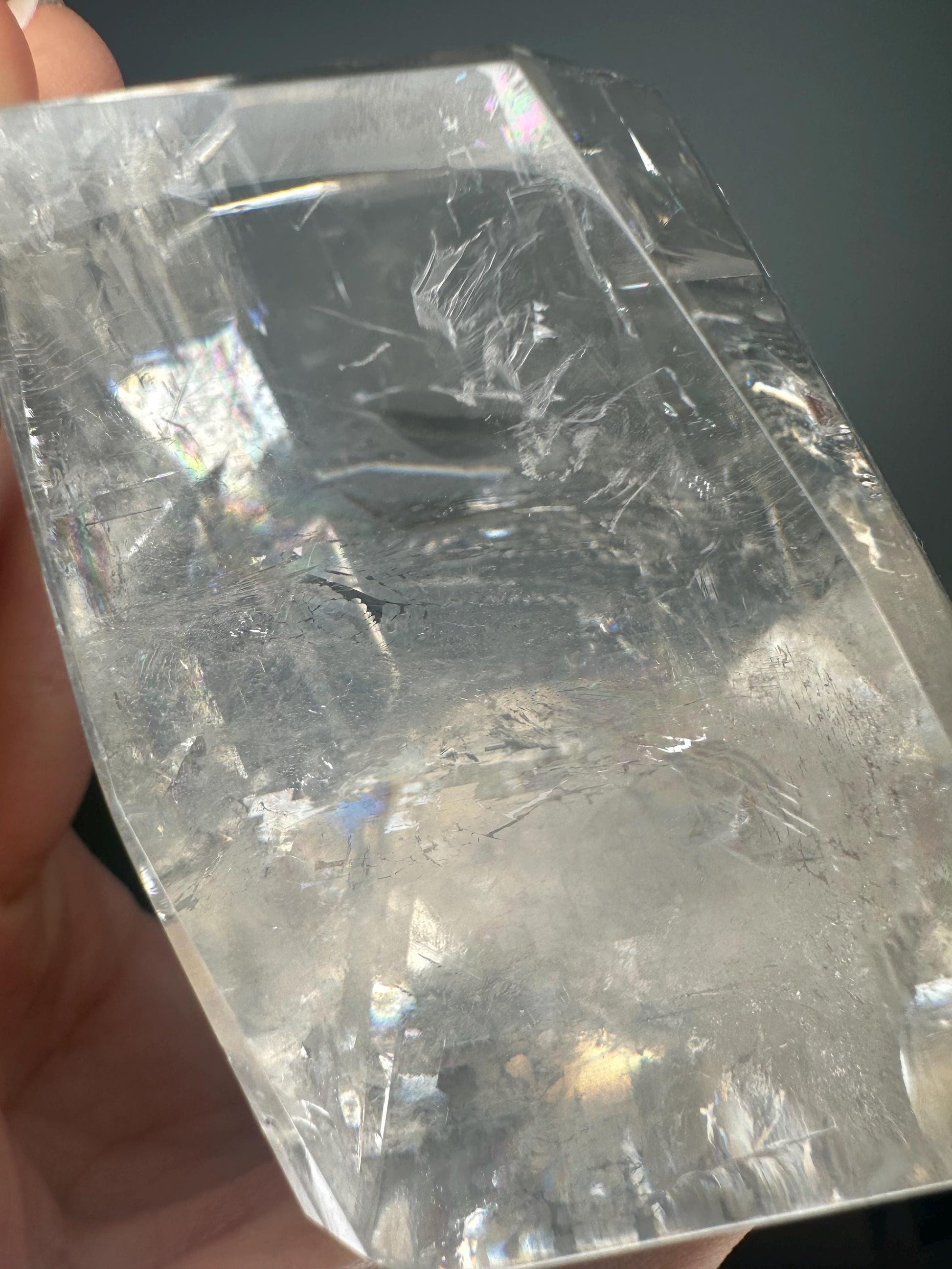 Old Stock Optical Calcite | High Clarity Iceland Spar | Natural Transparent Crystal | Unique Light Bending Mineral Specimen