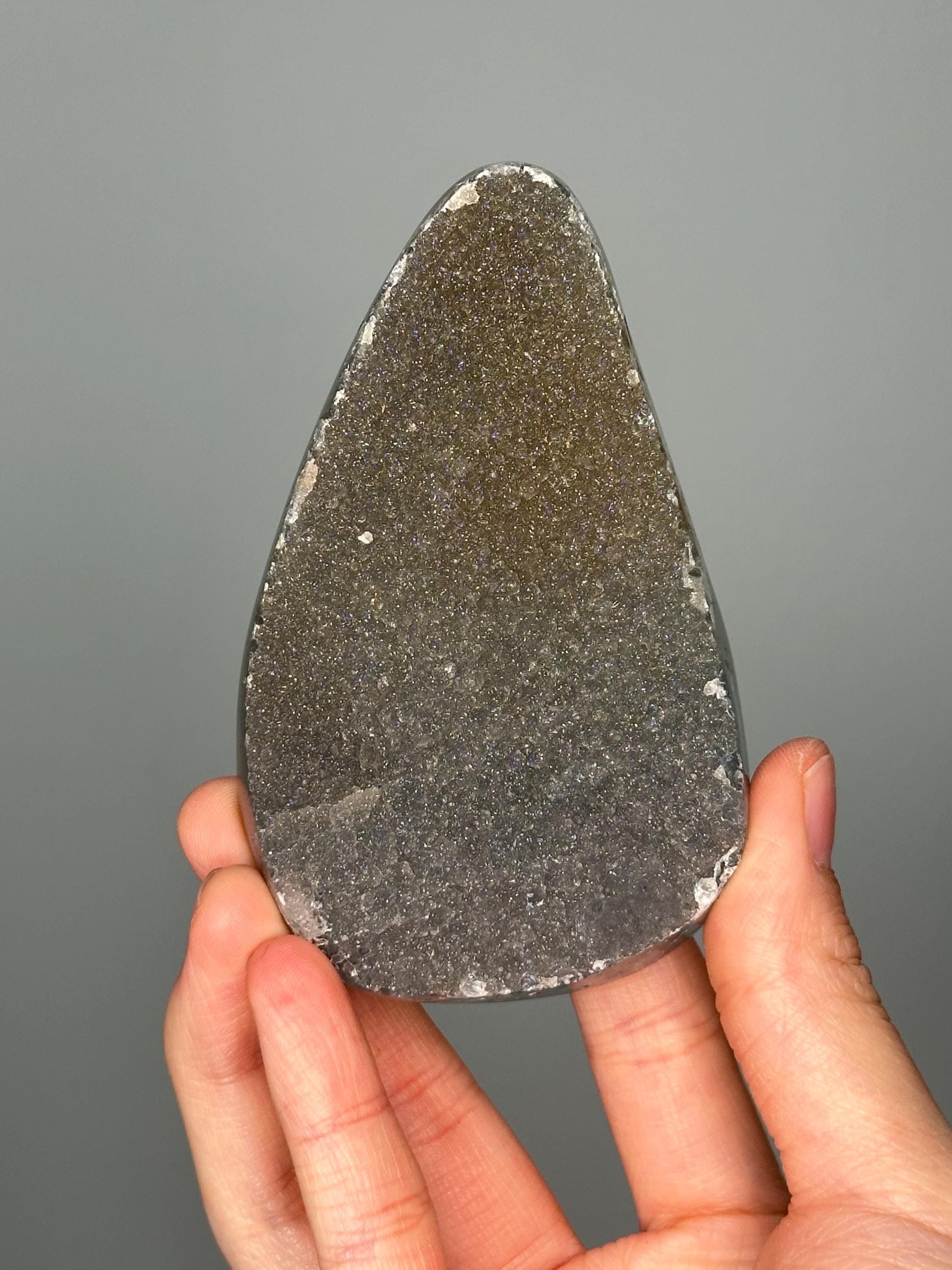 Sugar Amethyst Crystal | Sparkling Druzy-Coated Amethyst for Calm & Clarity | Glittery Stone for Gift, or Display