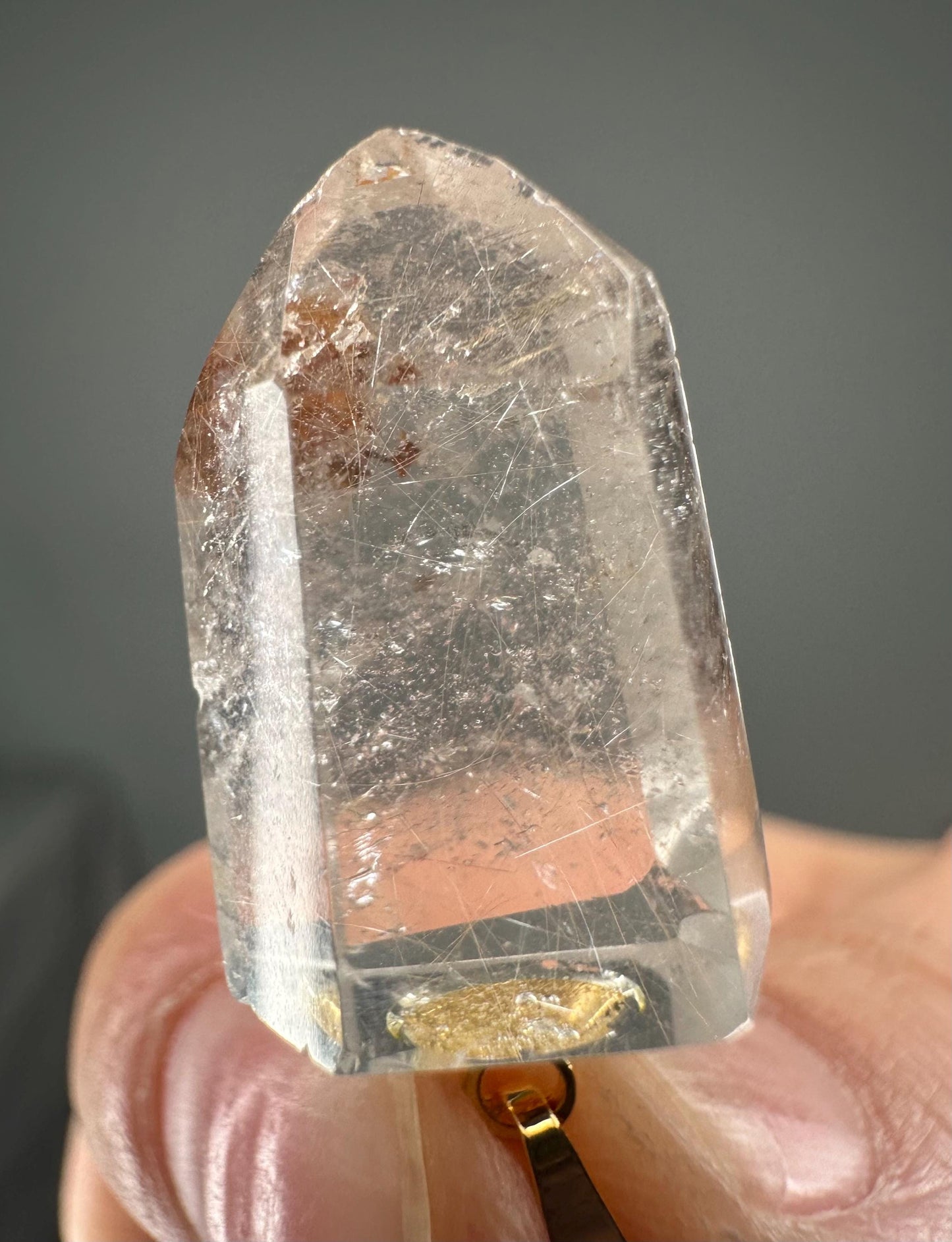 Rutile Lemurian Quartz Pendants | High-Vibe Crystal for Focus, Clarity, and Energy Alignment | Polished Point Necklace or Gift Stone