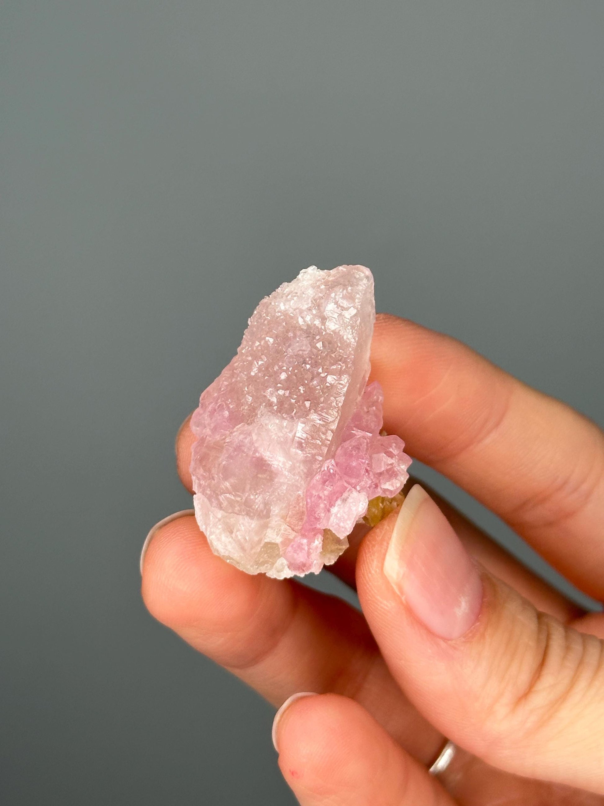 Crystallized Rose Quartz | Natural Pink Formation | Raw Sparkling Crystal | Stone of Love & Harmony | Unique Mineral Specimen