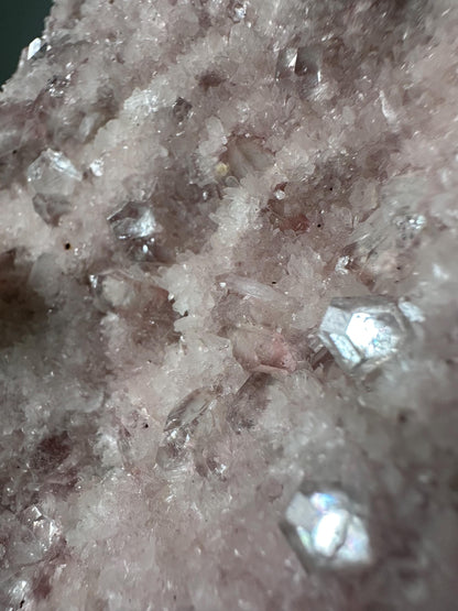 Diamond Apophyllite with Pink Chalcedony & Stilbite | Pune, India Crystal for Clarity and Calm | Sparkling Mineral Display or Gift