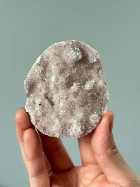 Diamond Apophyllite with Pink Chalcedony & Stilbite | Pune, India Crystal for Clarity and Calm | Sparkling Mineral Display or Gift