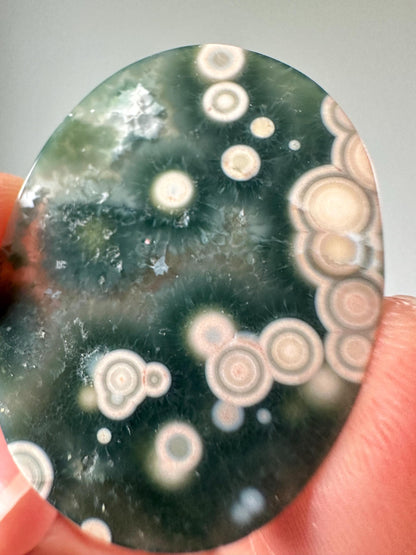 Old Stock Ocean Jasper Vein 1–2 Cabochon – Rare Natural Gemstone, Polished Collector’s Piece, Unique Patterns, Lapidary Supply or Gift