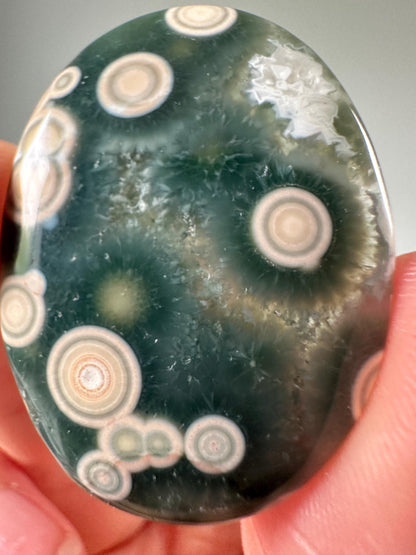 Old Stock Ocean Jasper Vein 1–2 Cabochon – Rare Natural Gemstone, Polished Collector’s Piece, Unique Patterns, Lapidary Supply or Gift