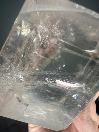 Old Stock Optical Calcite | High Clarity Iceland Spar | Natural Transparent Crystal | Unique Light Bending Mineral Specimen