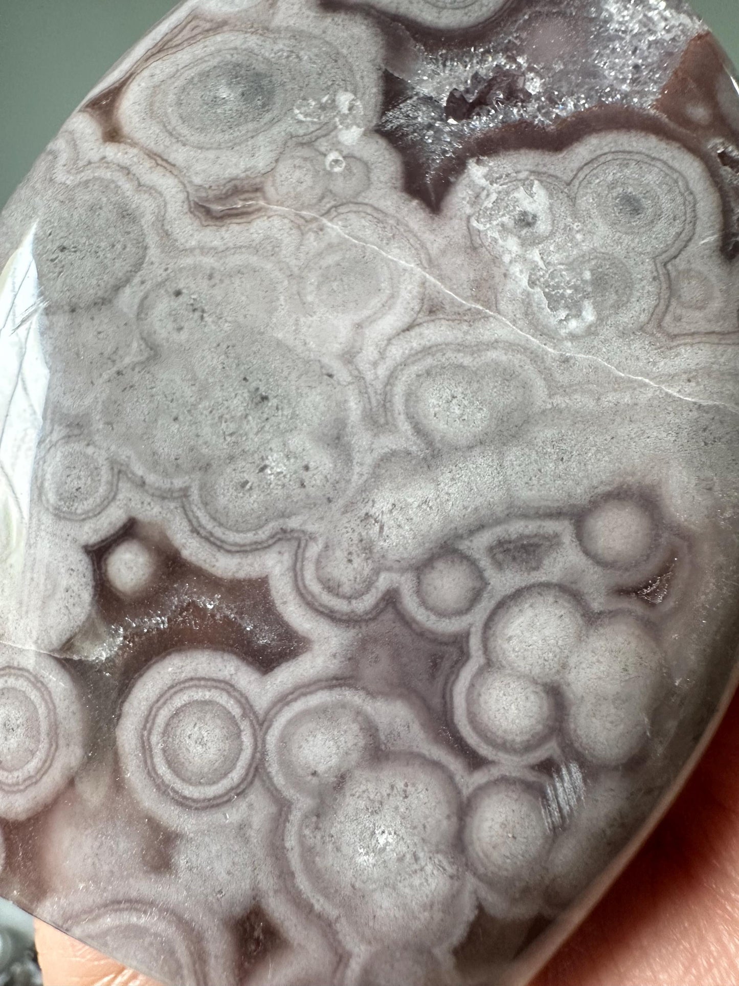 Pink Amethyst Flame with Orb Formations | Calming Crystal for peace | Polished Display Stone or Gift Decor