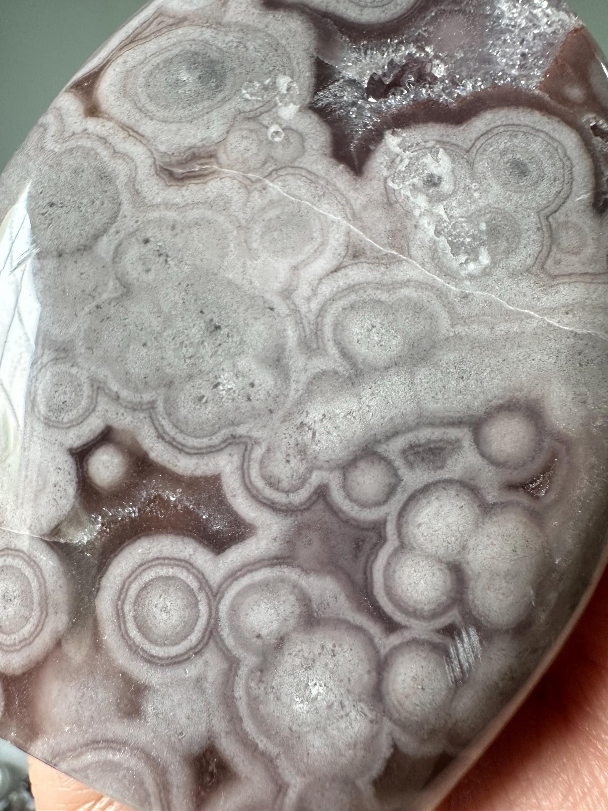 Pink Amethyst Flame with Orb Formations | Calming Crystal for peace | Polished Display Stone or Gift Decor
