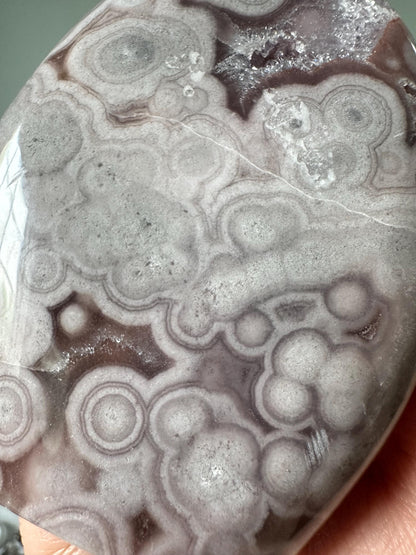 Pink Amethyst Flame with Orb Formations | Calming Crystal for peace | Polished Display Stone or Gift Decor
