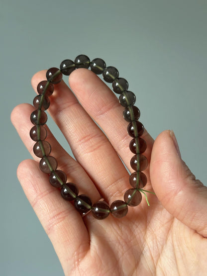 Cintamani Saffordite Bracelet – Rare Tektite Gemstone Jewelry, Natural Cosmic Energy Stone, Spiritual Awakening Gift for Her or Him