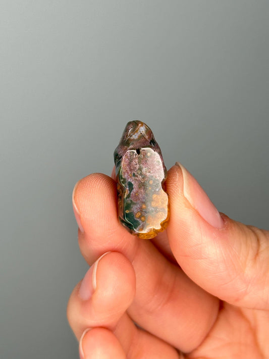 Ocean Jasper Mini Rabbit Carving