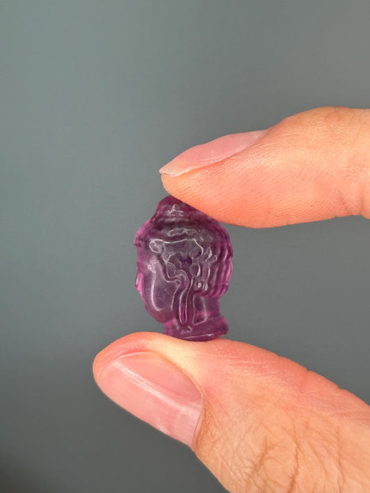 Mini Fluorite Buddha Heads