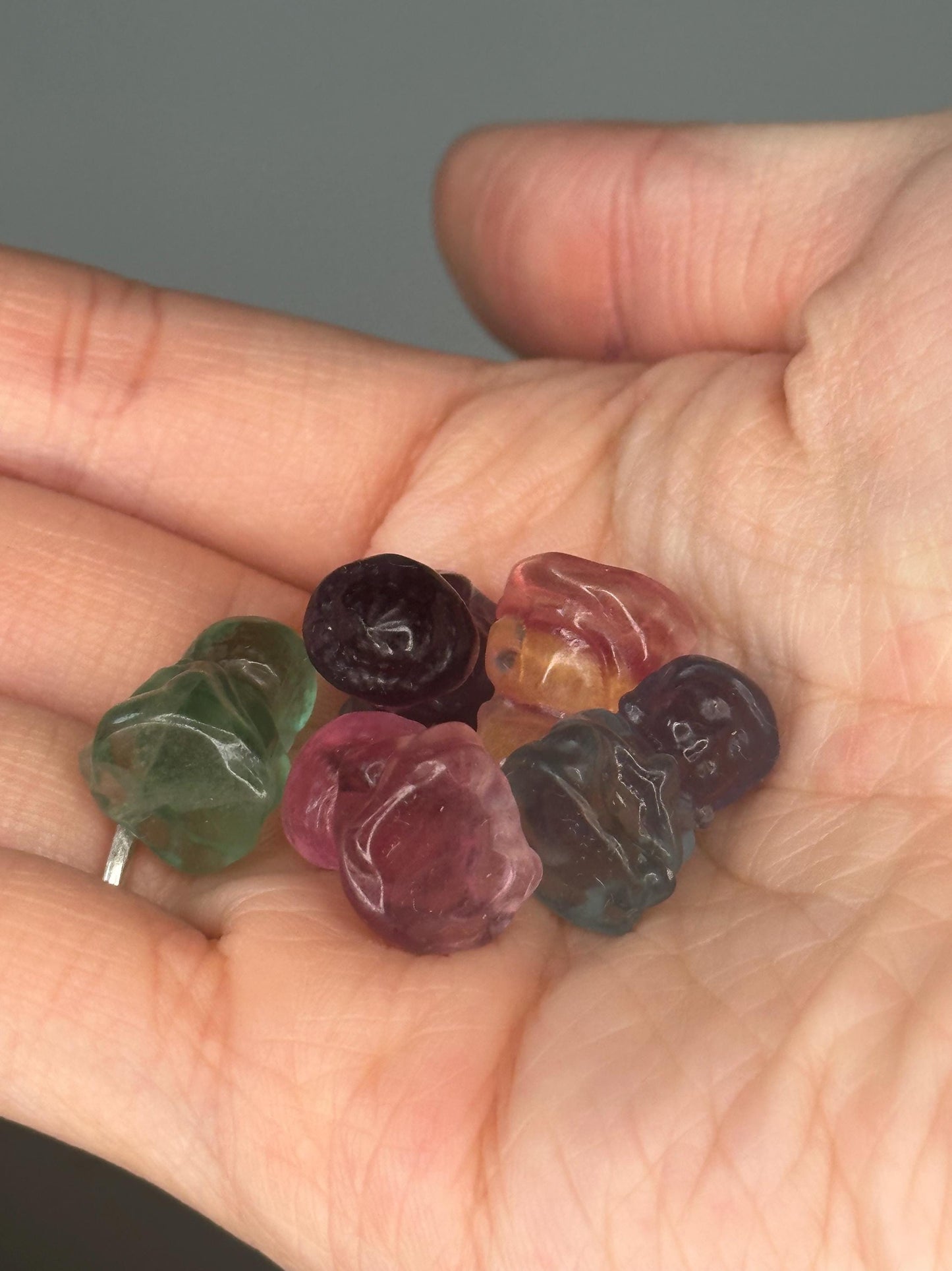Mini Fluorite Buddha Carving | Peaceful Crystal Figurine for Mindfulness, Calm & Clarity | Pocket-Sized Spiritual Decor