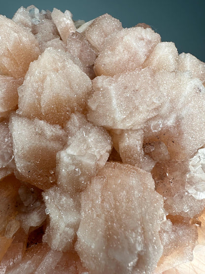 Peach Stilbite with Microcrystalline Sparkle | Cut Base Crystal for Soft Energy, Serenity & Display | Natural Mineral Specimen