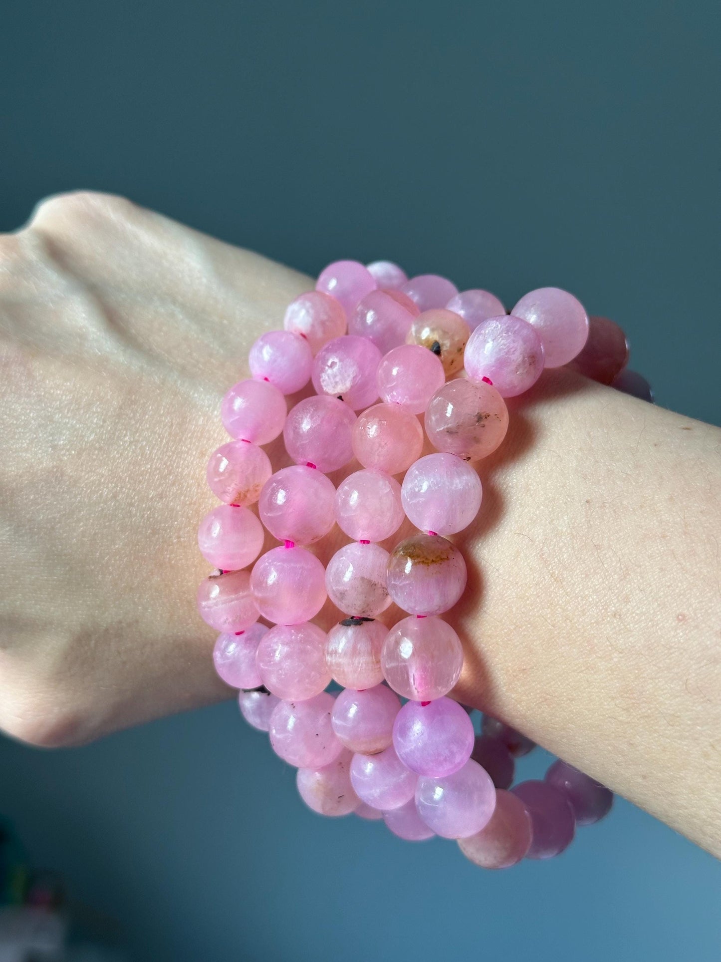 Pink Aragonite Bracelet - YOU PICK! | Heart & Emotional Balance | Soothing Crystal Jewelry for Self-Love, Calming and Inner Peace