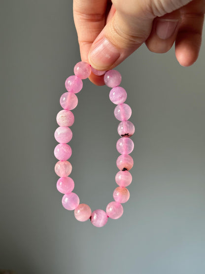 Pink Aragonite Bracelet - YOU PICK! | Heart & Emotional Balance | Soothing Crystal Jewelry for Self-Love, Calming and Inner Peace