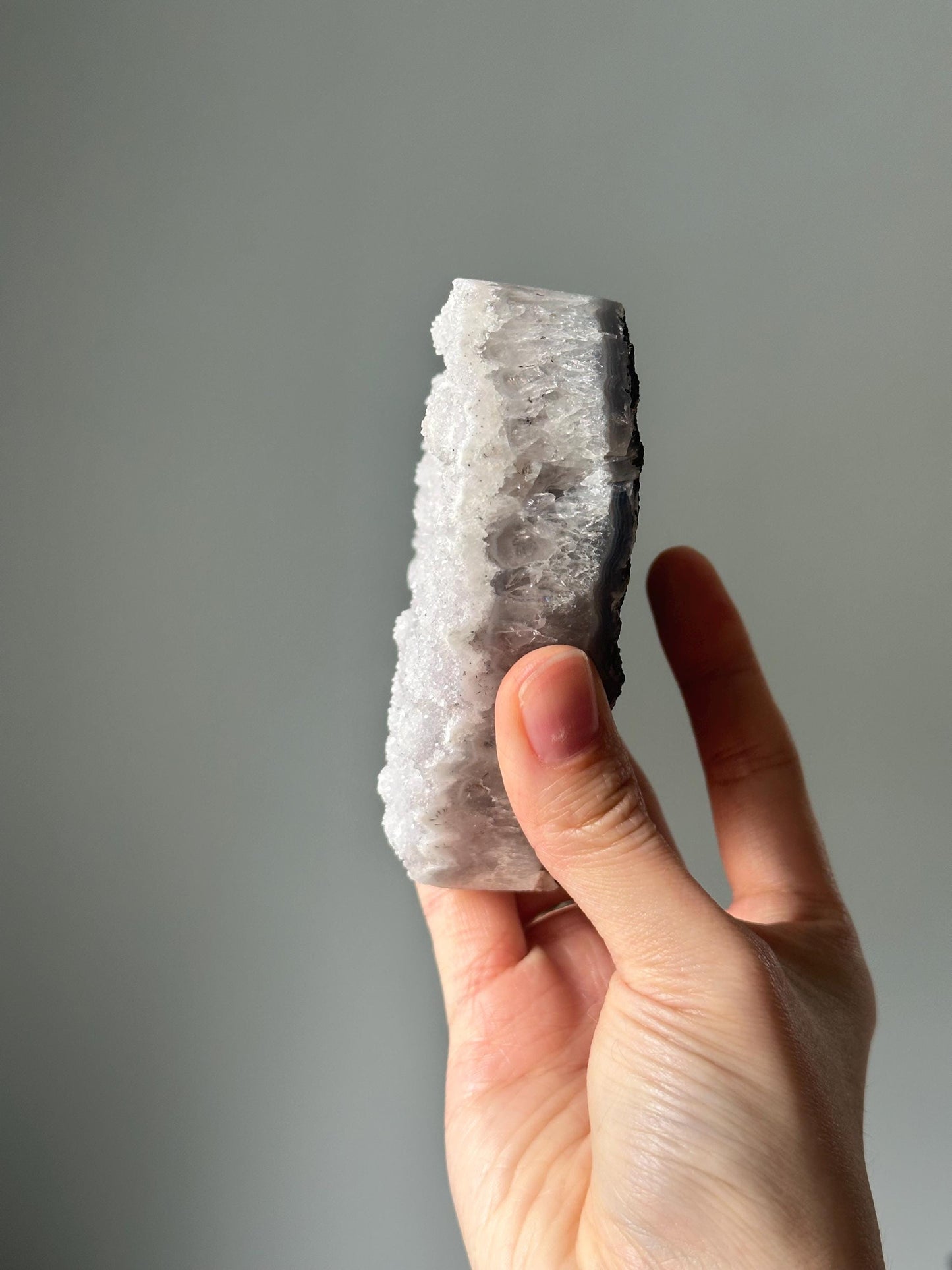 White Druzy Quartz Heart | Sparkling Crystal for Purity, Clarity & Love | Polished Gemstone Gift or Energy Display Piece