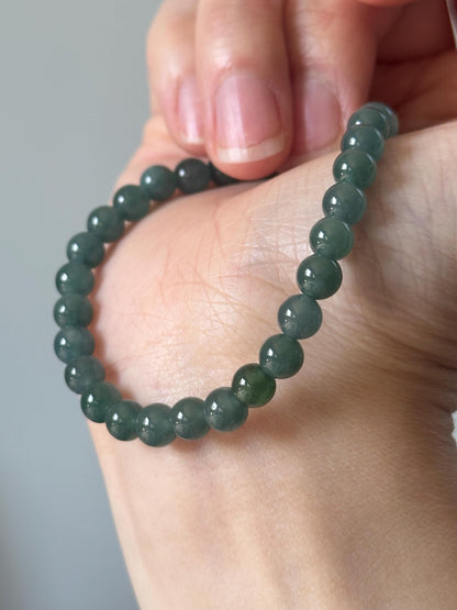 Guardian of Flow – Blue Water Jade Bracelet with Pixiu Charm for Prosperity, Protection & Calm Energy, Feng Shui Wealth Crystal Jewelry