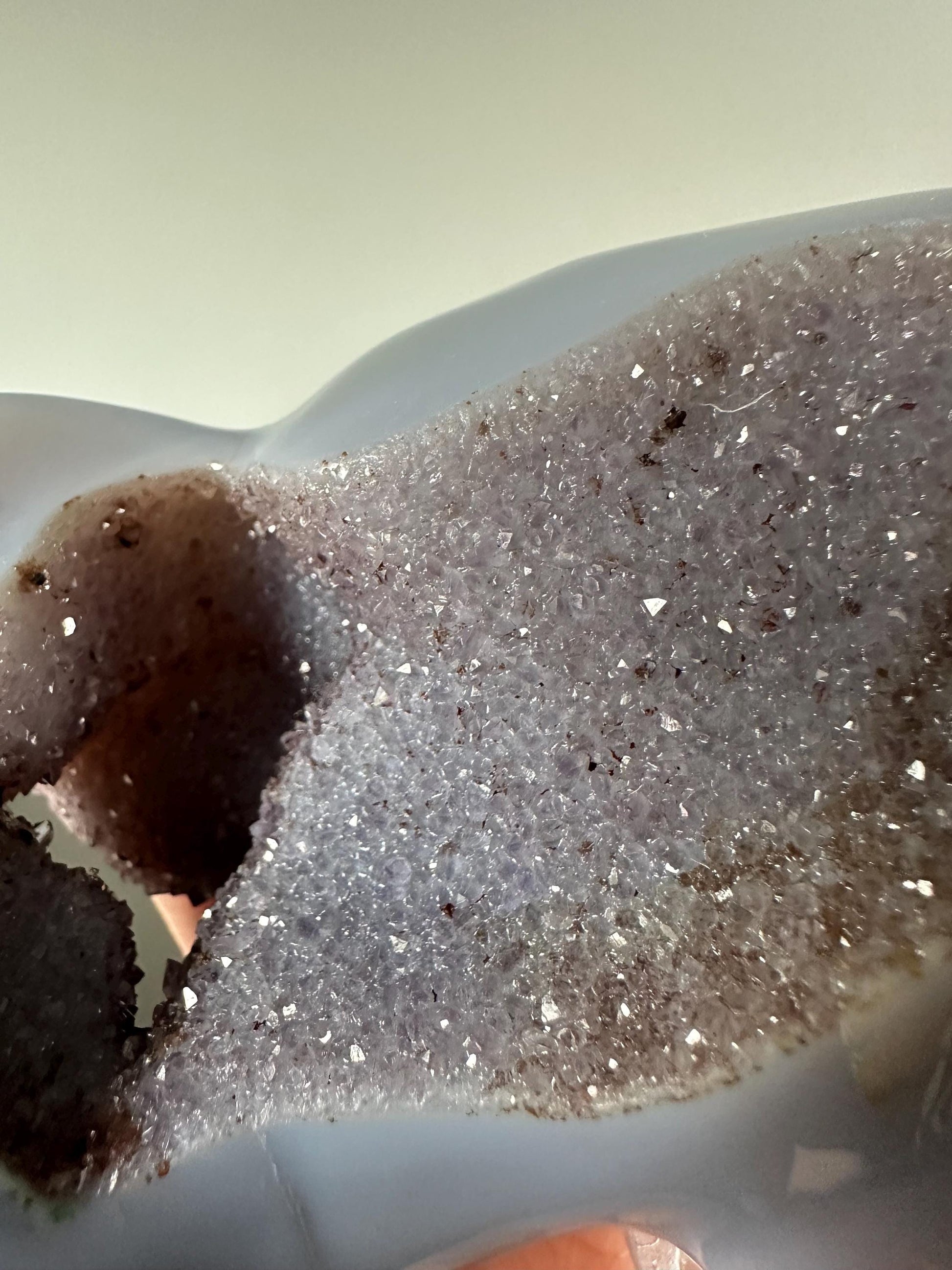Druzy Agate Dolphin – Self-Standing Crystal Figurine, Natural Gemstone Dolphin, Carved Animal Decor, Unique Ocean Display Gift