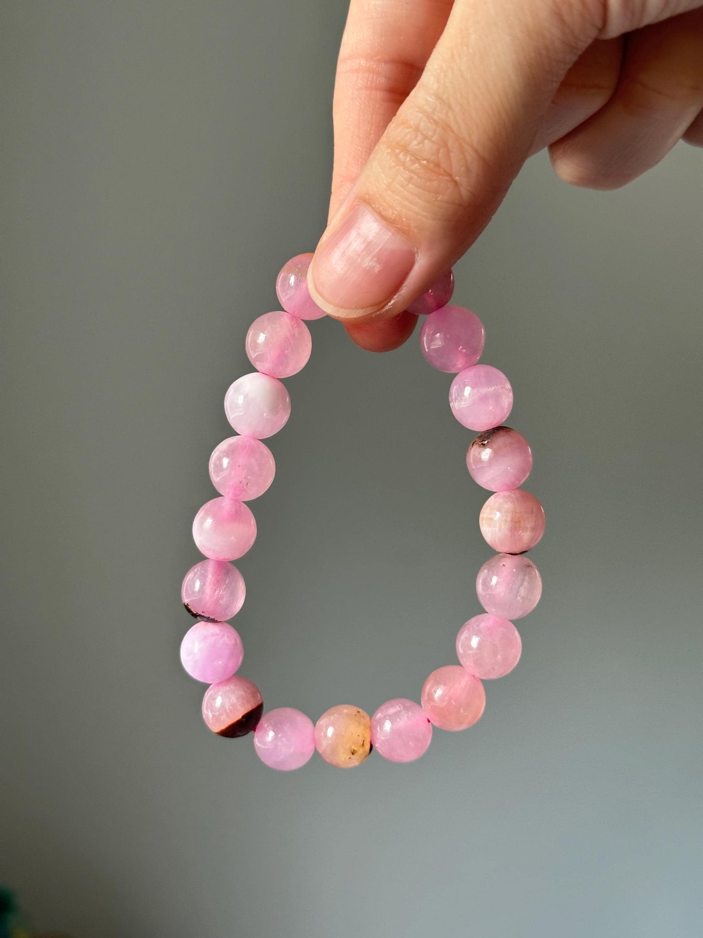 Pink Aragonite Bracelet - YOU PICK! | Heart & Emotional Balance | Soothing Crystal Jewelry for Self-Love, Calming and Inner Peace