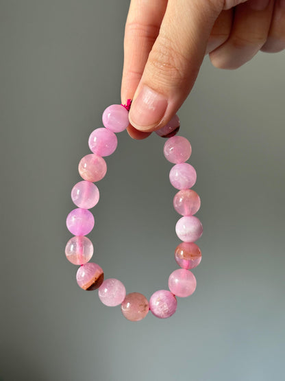 Pink Aragonite Bracelet - YOU PICK! | Heart & Emotional Balance | Soothing Crystal Jewelry for Self-Love, Calming and Inner Peace