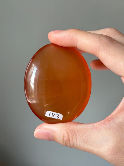 Honey Calcite Palm Stone from Pakistan | YOU PICK! | Crystal for Confidence, Motivation & Solar Plexus | Polished Palm Stone