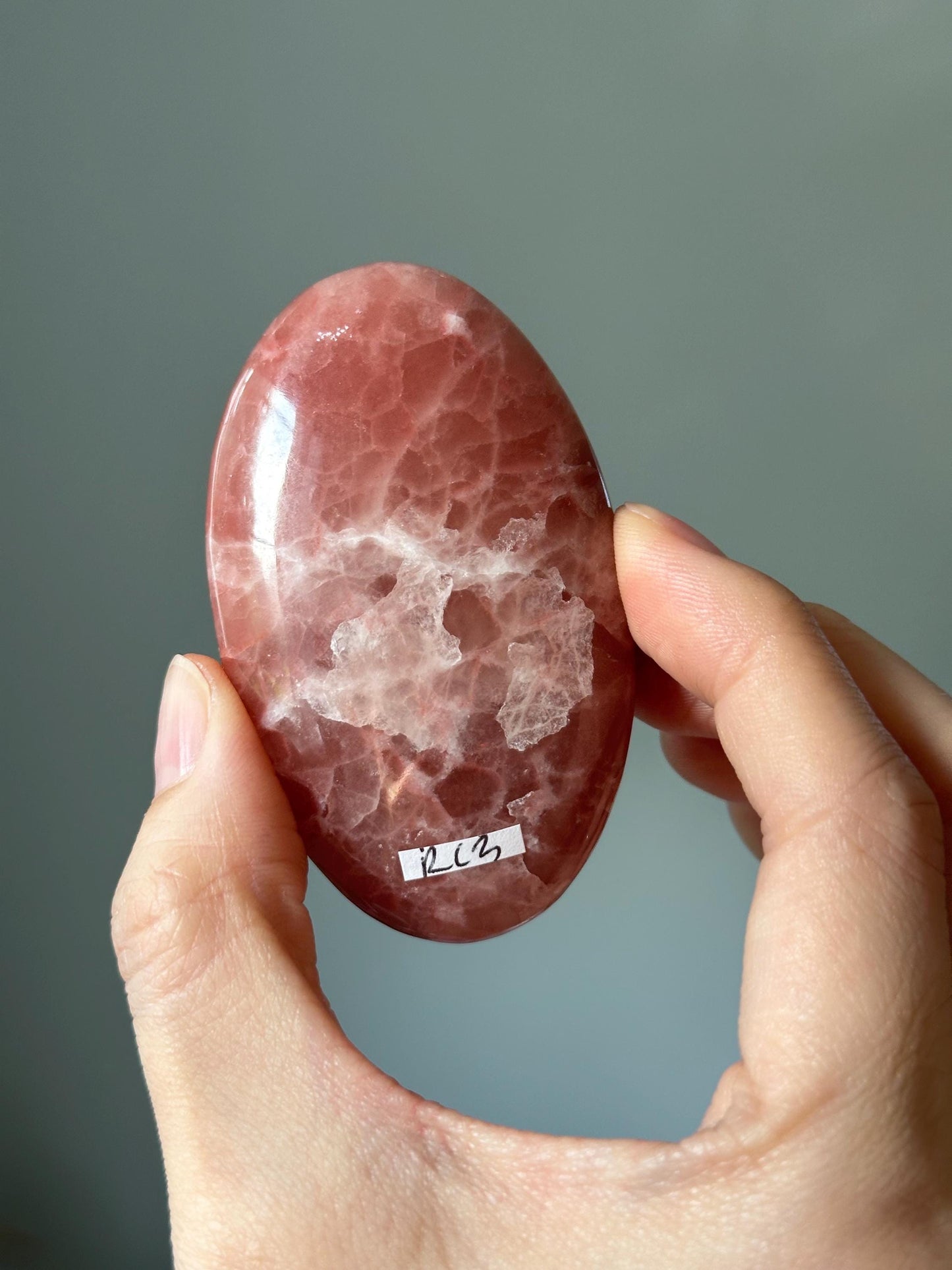 Rose Calcite Palm Stone - YOU PICK!