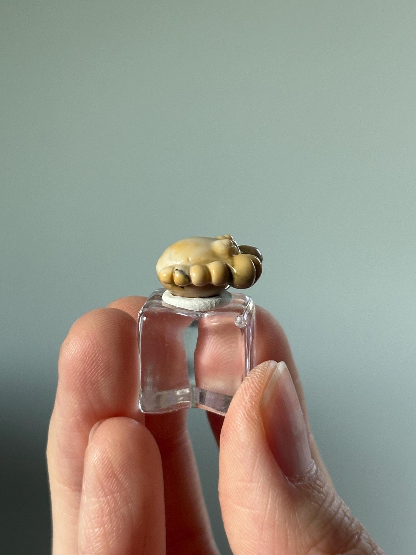Mini Alashan Agate Crab – Carved Crystal Sea Creature, Gemstone Animal Figurine, Ocean Gift, Unique Pocket Crystal Decor, Zodiac Cancer Sign