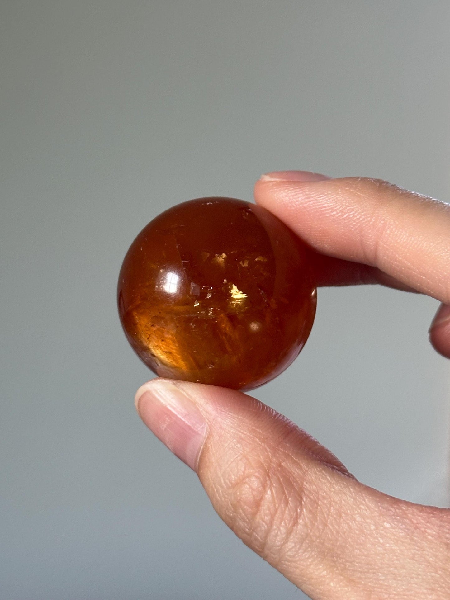 Honey Calcite Sphere - YOU PICK! - Crystal Healing Ball, Solar Plexus Chakra Stone, Yellow Gemstone Decor, Energy Focus Meditation Tool