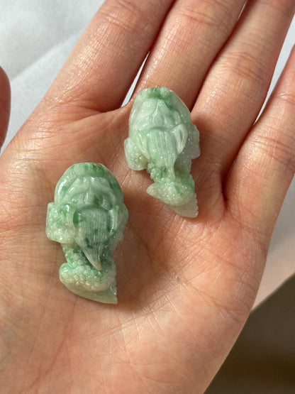 Green Jade Money Frog – YOU PICK! Feng Shui Wealth Toad, Carved Gemstone Prosperity Symbol, Lucky Decor, Abundance Statue for Home or Office