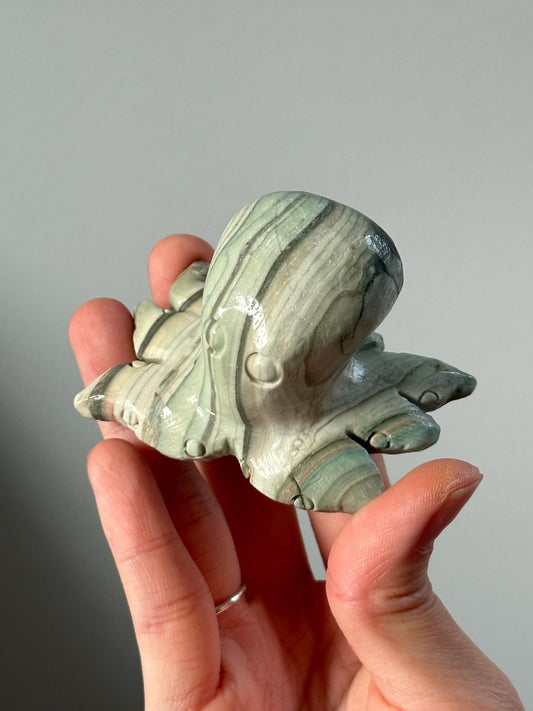 Green Striped Jasper Octopus