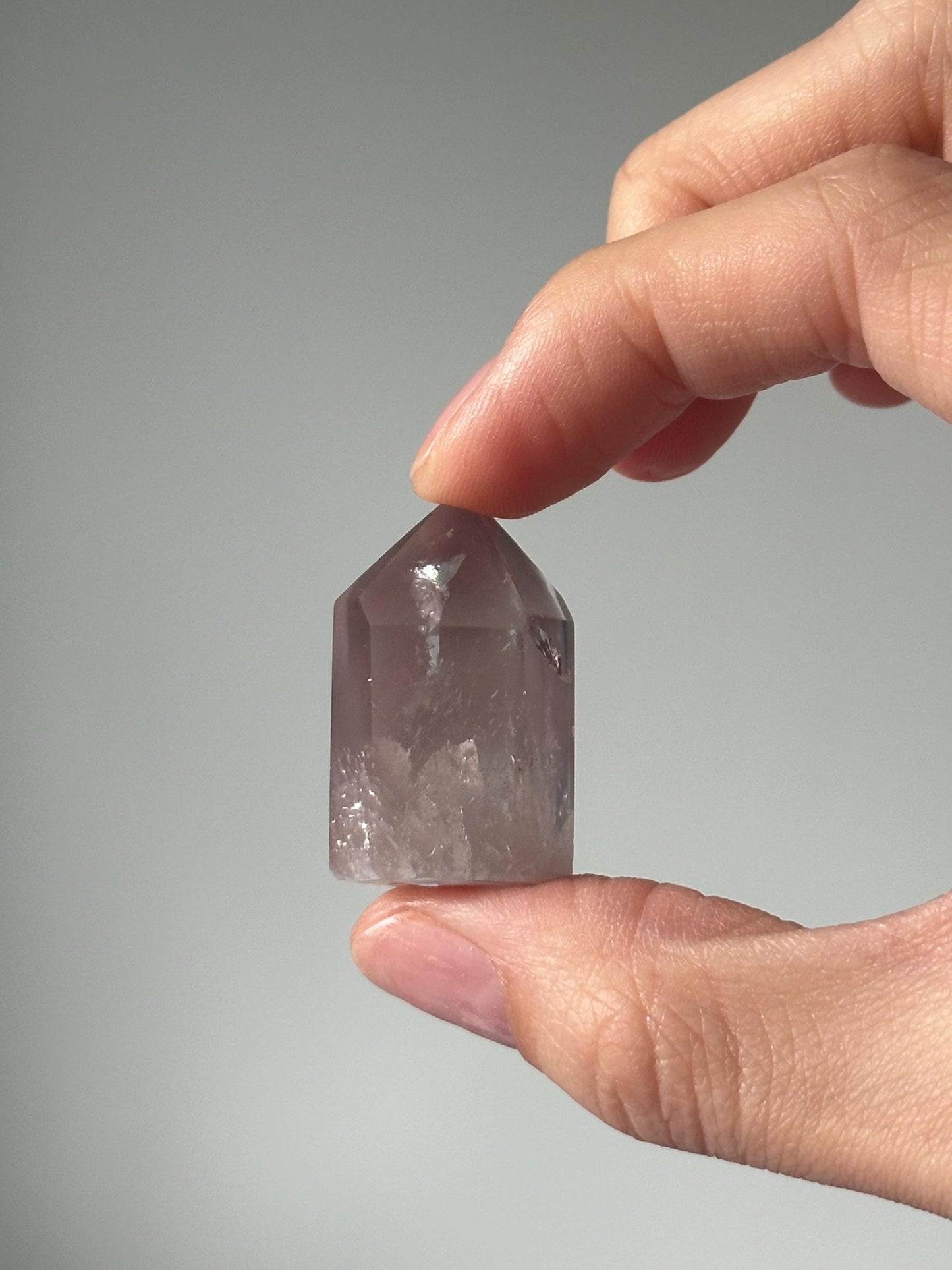 Pink Lithium Quartz Tower