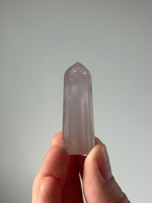 Pink Lithium Quartz Tower