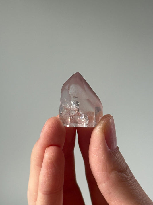 Pink Lithium Quartz Tower