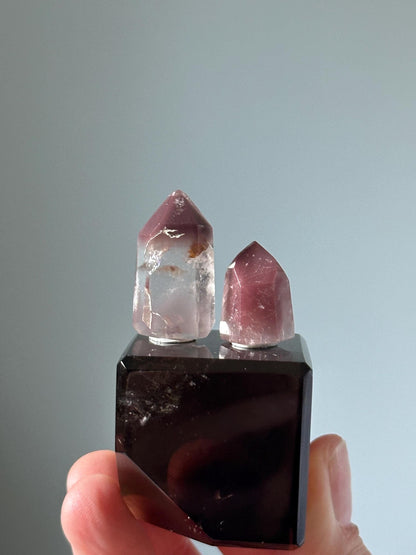 Mini Pink Lithium Set – Natural Calming Crystal Collection, Soothing Gemstones for Emotional , Pocket-Sized Energy Tools or Decor