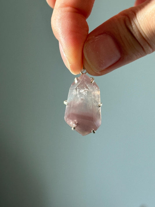Pink Lithium Crystal Pendant