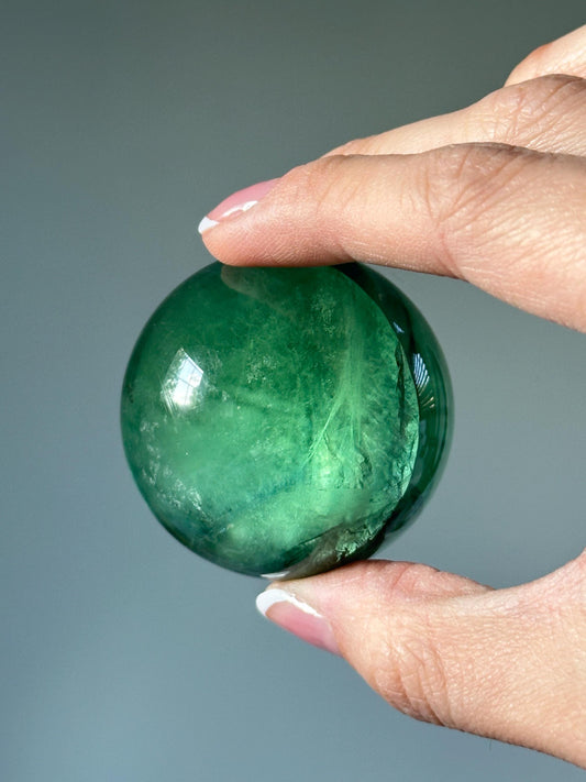 Emerald Green Fluorite Sphere