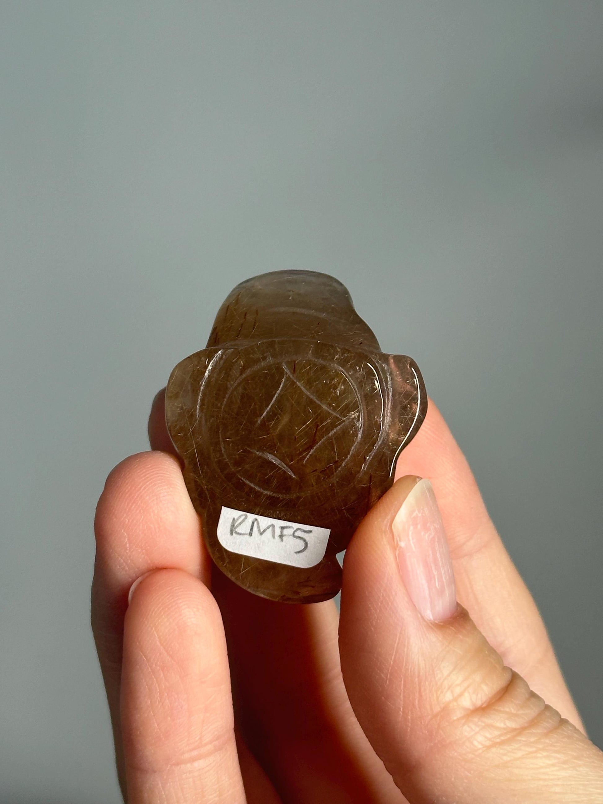 Golden Rutile Quartz Money Frog – Carved Crystal Wealth Toad, Natural Gemstone for Abundance, Feng Shui Decor, Prosperity and Luck Charm