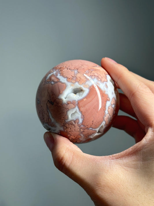 Cotton Candy Agate Sphere