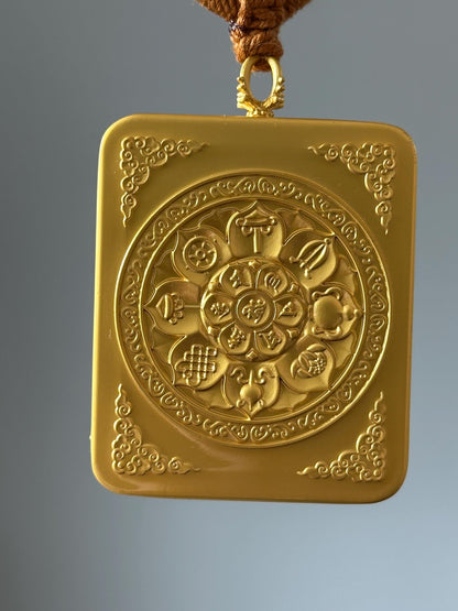 NineTailed Fox Thangka Pendant – Symbol of Confidence, Self-Love & Romantic Protection, Mystical Spiritual Jewelry for Empowerment and Charm