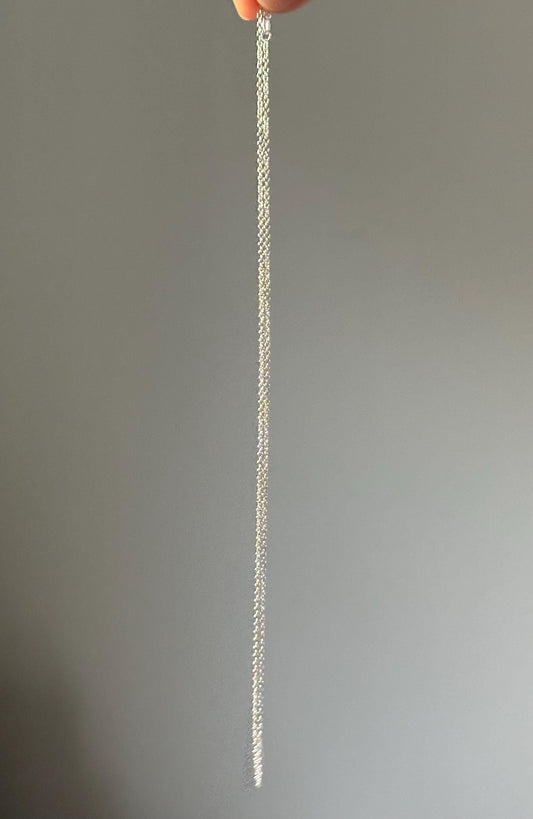 S925 Sterling Silver Chain 18” – Made in Italy, High-Quality Italian Necklace Chain for Pendants, Durable, Minimalist Jewelry Staple Gift