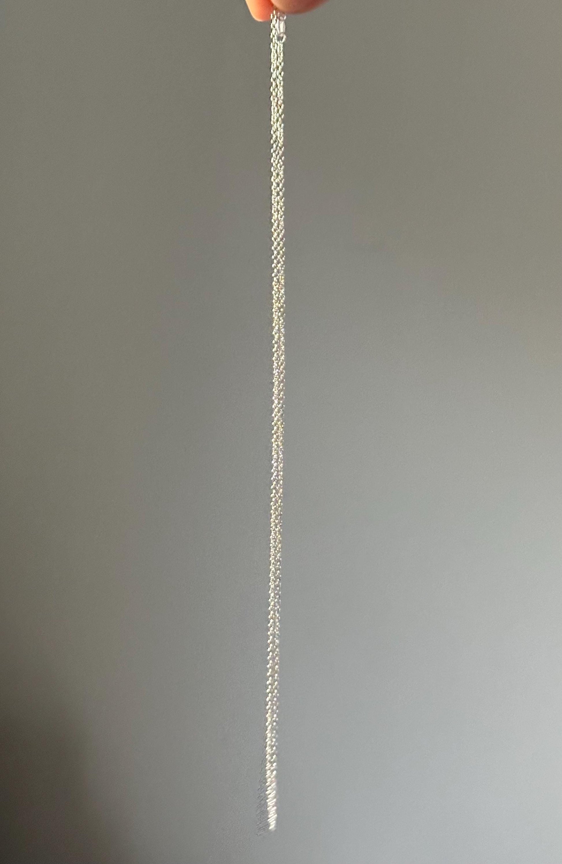 S925 Sterling Silver Chain 18” – Made in Italy, High-Quality Italian Necklace Chain for Pendants, Durable, Minimalist Jewelry Staple Gift